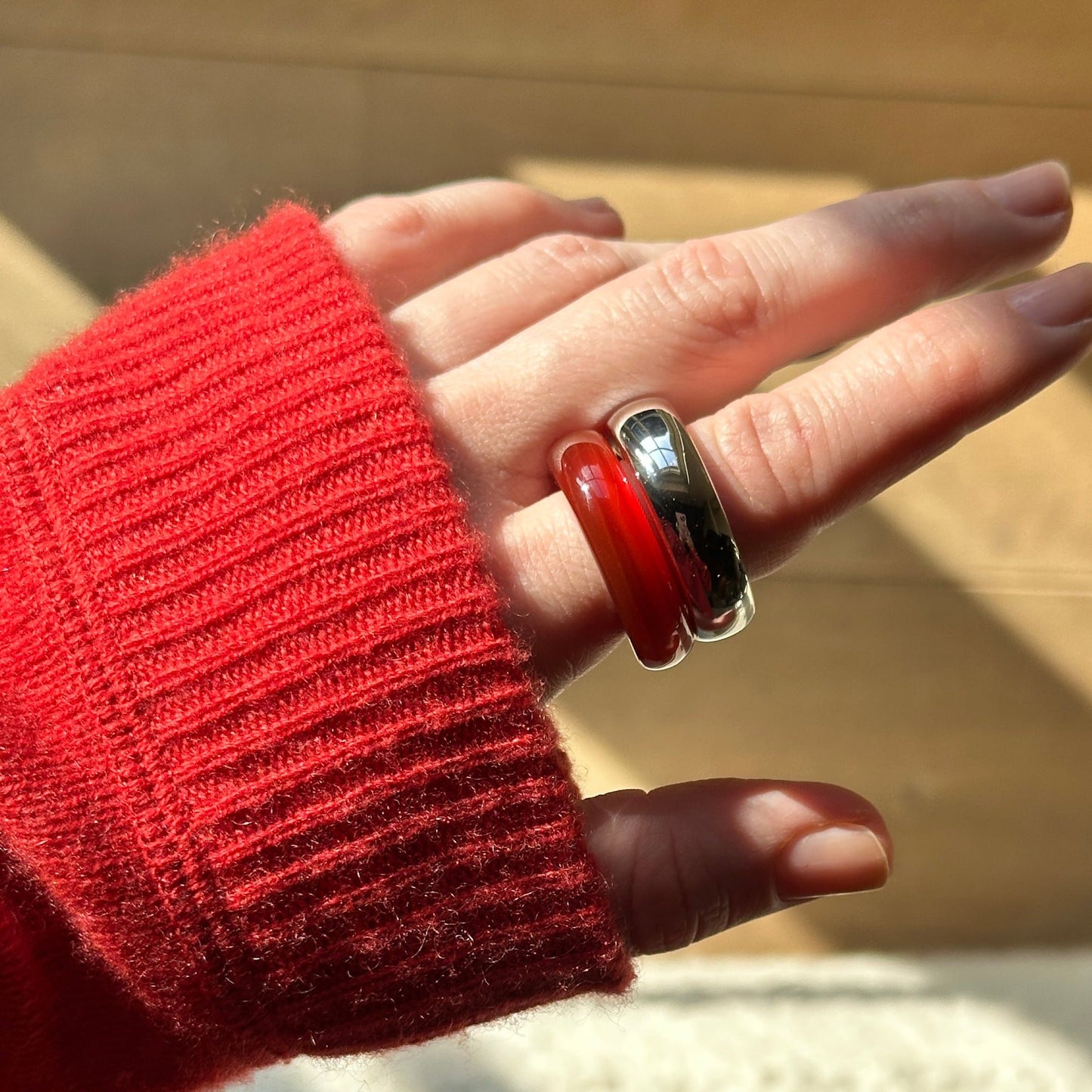 The Ring: red agate