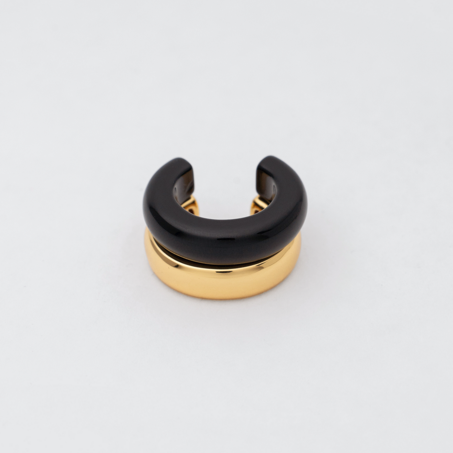The Ring: black agate + gold