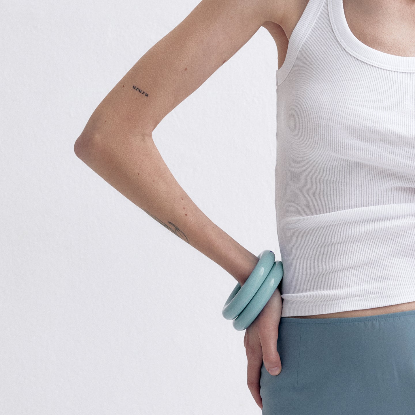 Donut Bangle in Mint