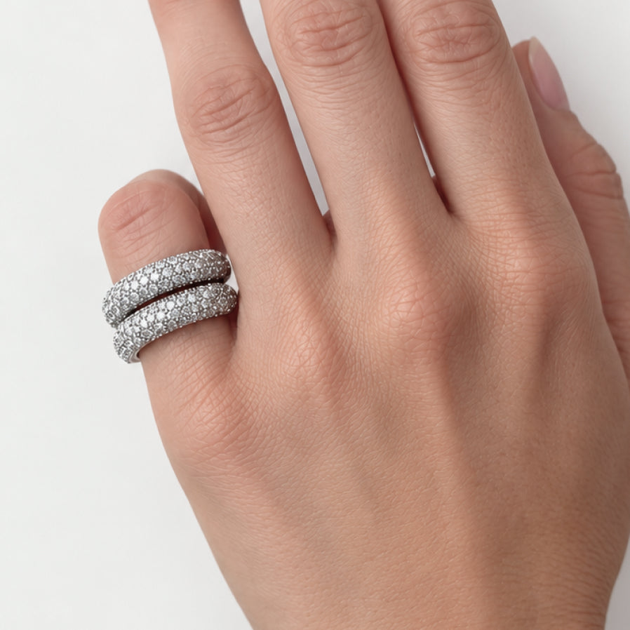 The Ring mini: pavé stack