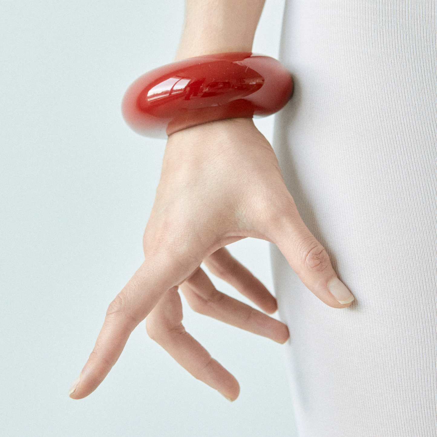 Big Bangle in burgundy