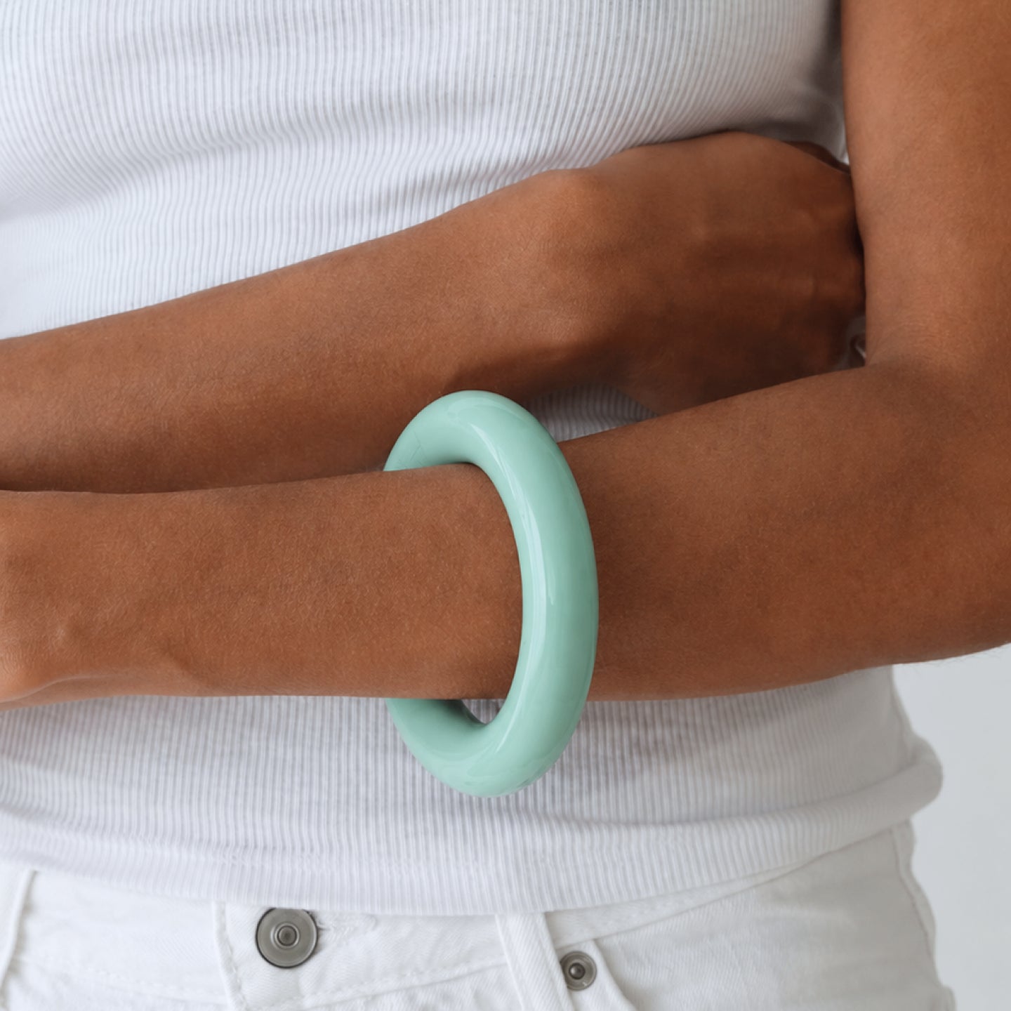 Donut Bangle in Mint