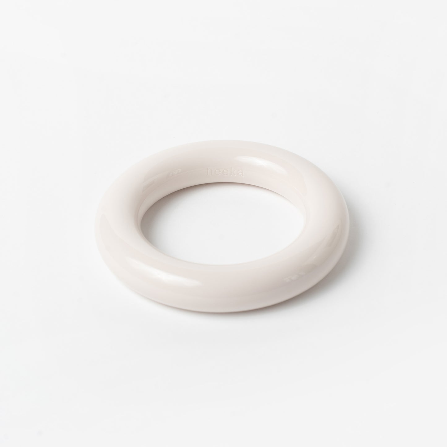 Donut Bangle in White