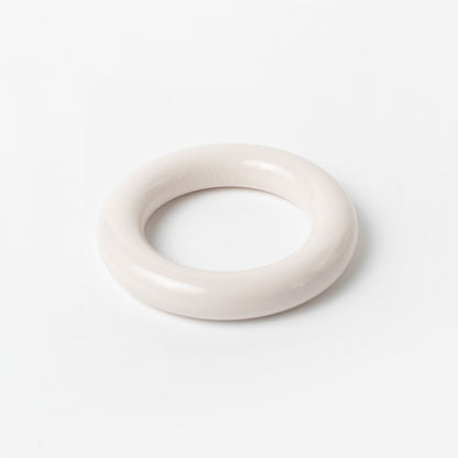 Donut Bangle in White