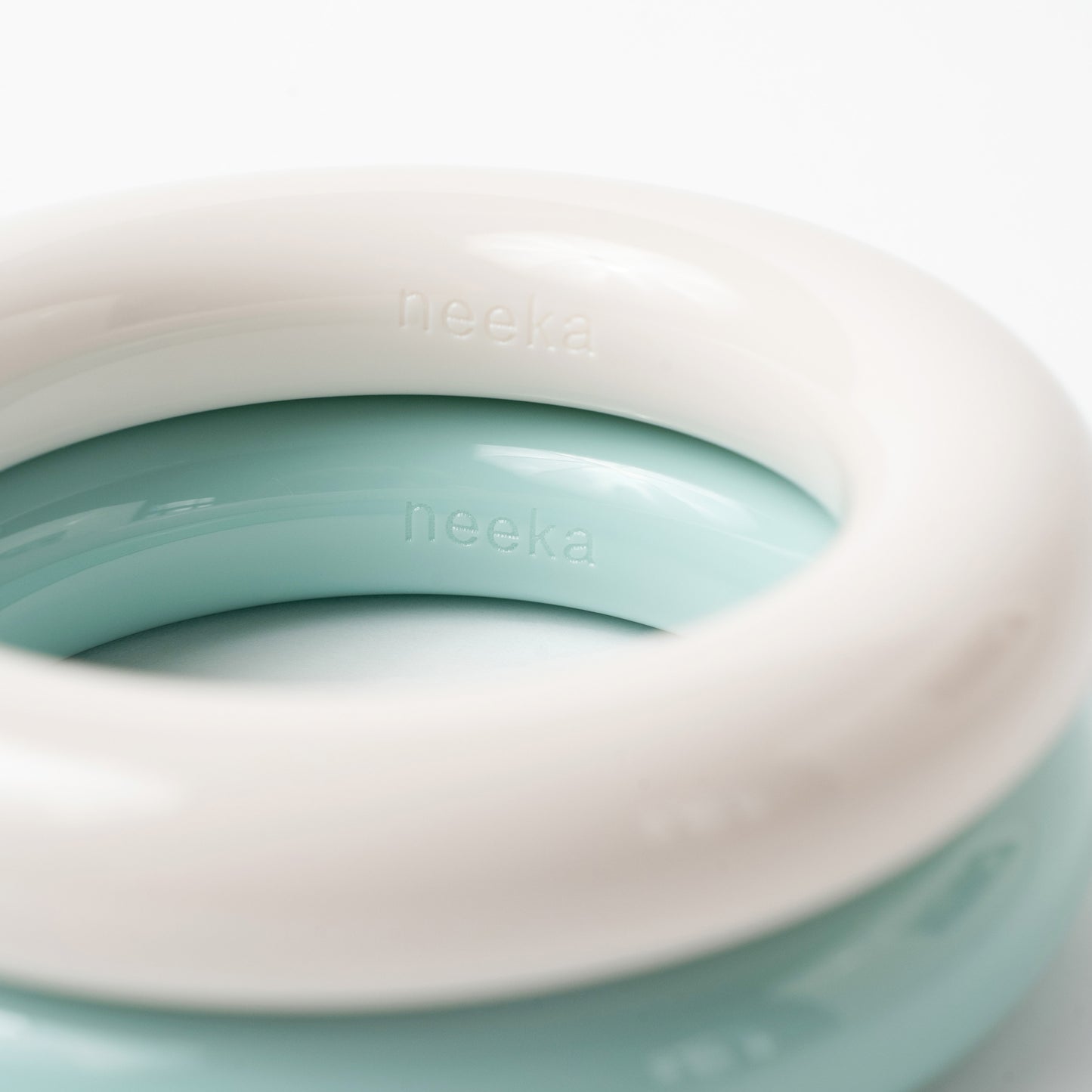 Donut Bangle in White