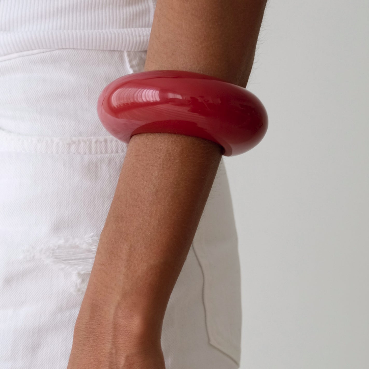 Big Bangle in burgundy