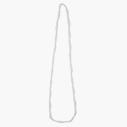 Pearl beaded long necklace