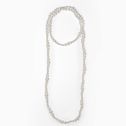 Pearl beaded long necklace