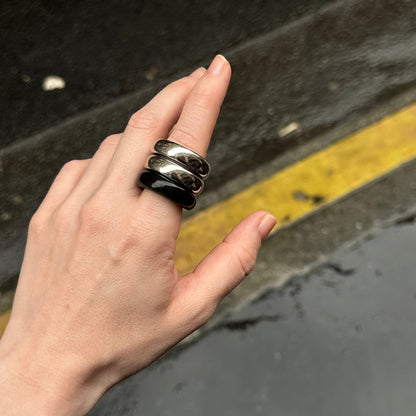 The Ring: black agate (limited edition)