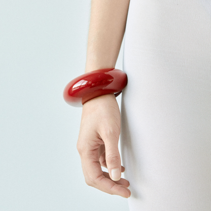 Big Bangle in burgundy