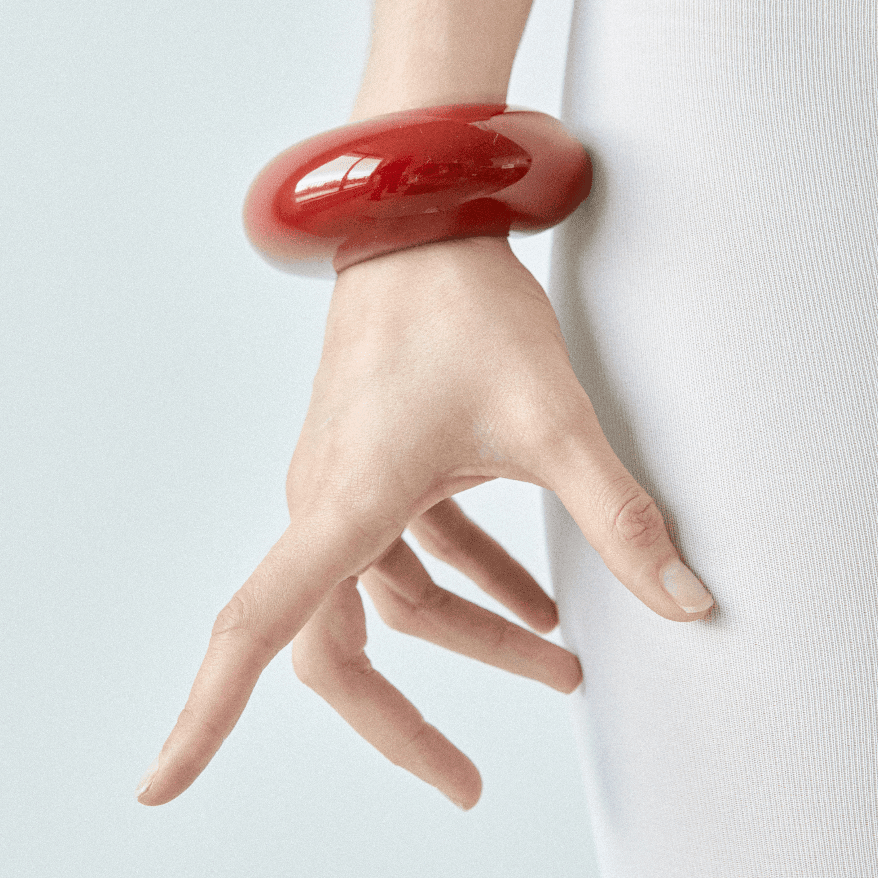 Big Bangle in burgundy - Neeka Studios