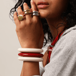 Small Bangle in burgundy - Neeka Studios