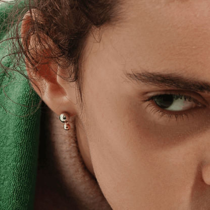 Double sphere earrings WY - Neeka Studios