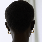 Medium chunky hoops: gold - Neeka Studios