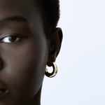 Medium chunky hoops: gold - Neeka Studios