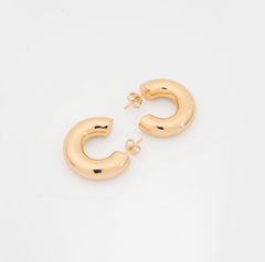Medium chunky hoops: gold - Neeka Studios
