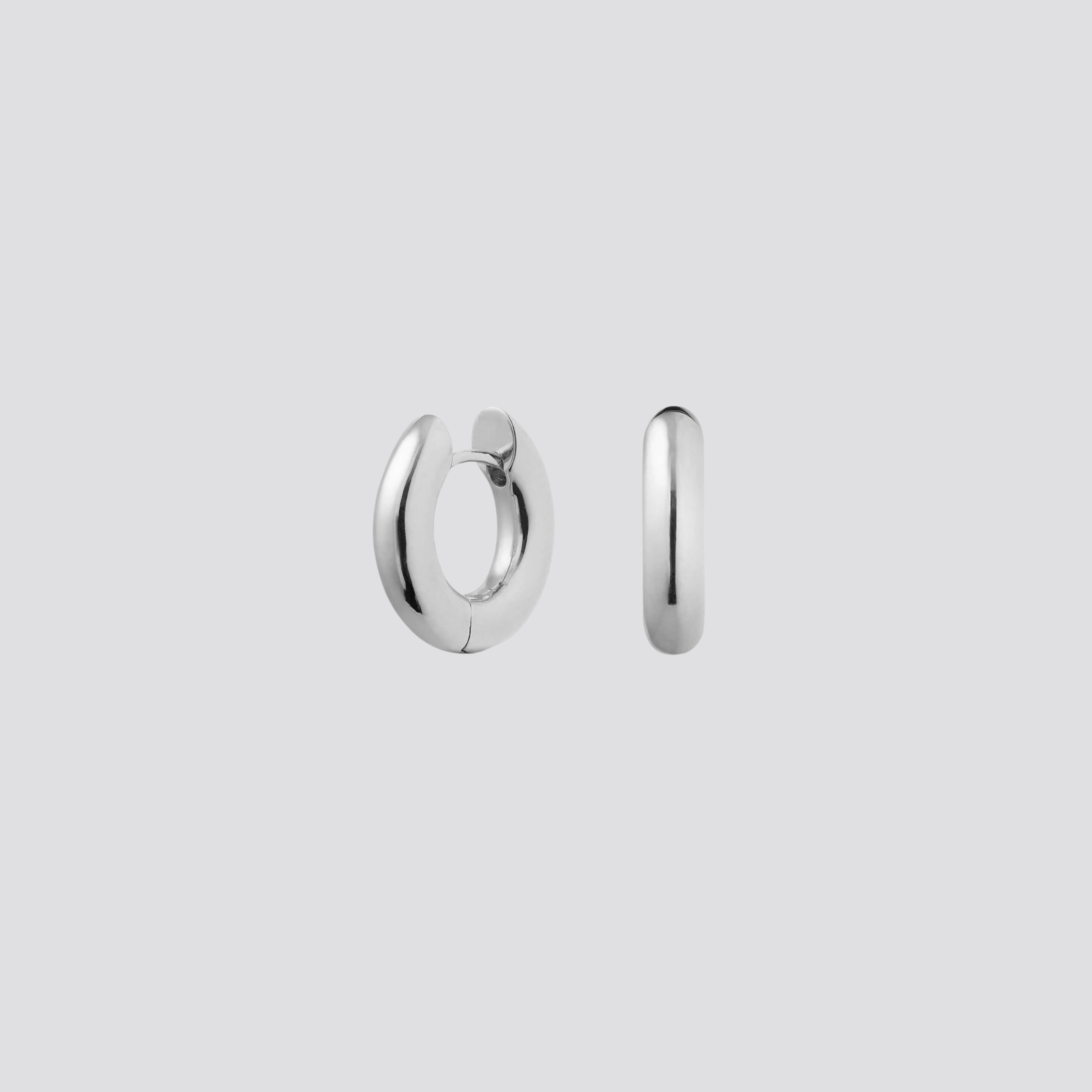 Small hoops: silver - Neeka Studios