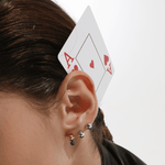 Earstuds, rhodium plated - Neeka Studios