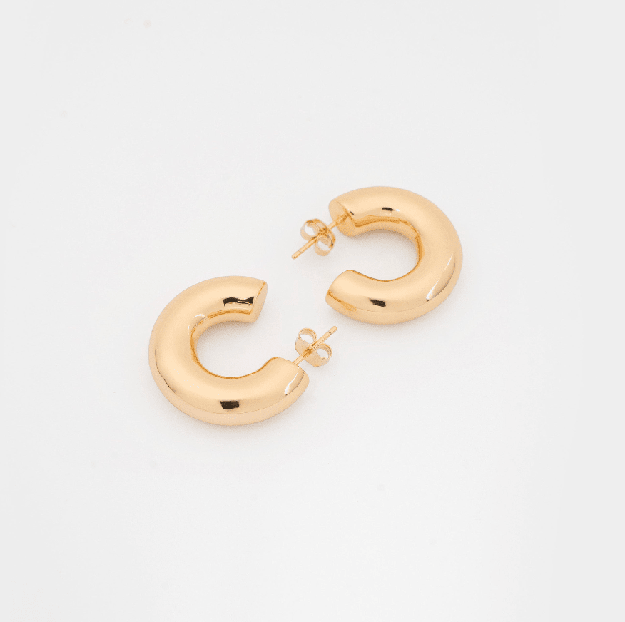 Medium chunky hoops: gold - Neeka Studios