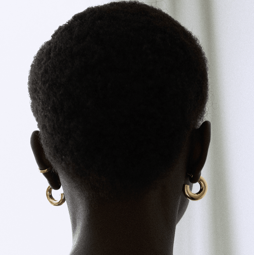 Medium chunky hoops: gold - Neeka Studios