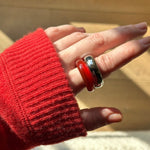 The Ring: red agate - Neeka Studios