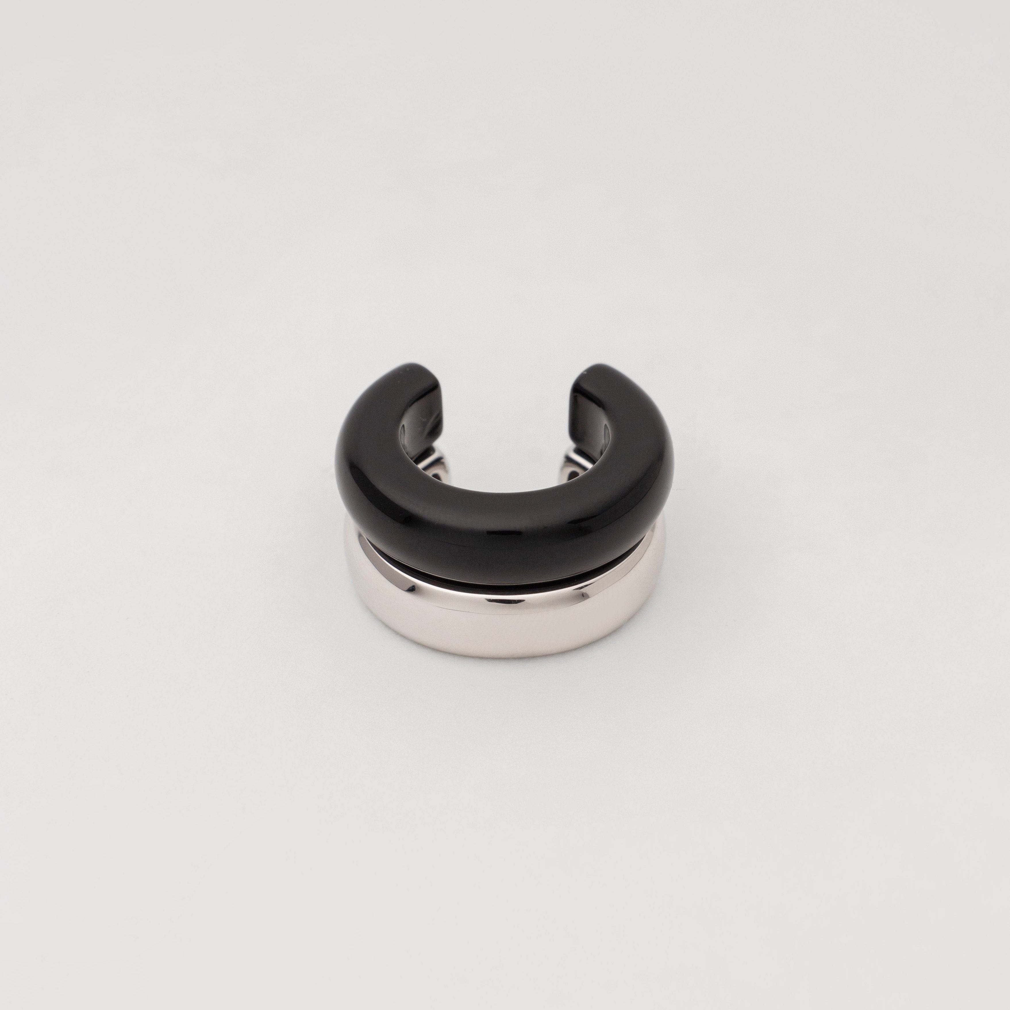 The Ring: black agate - Neeka Studios