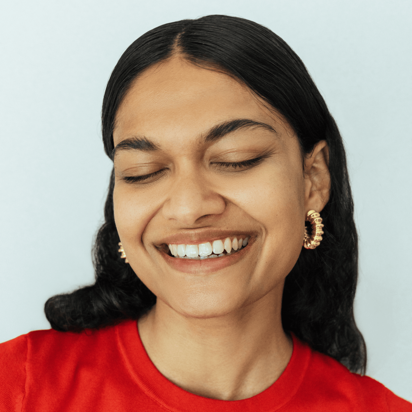 Structured hoops: gold - Neeka Studios