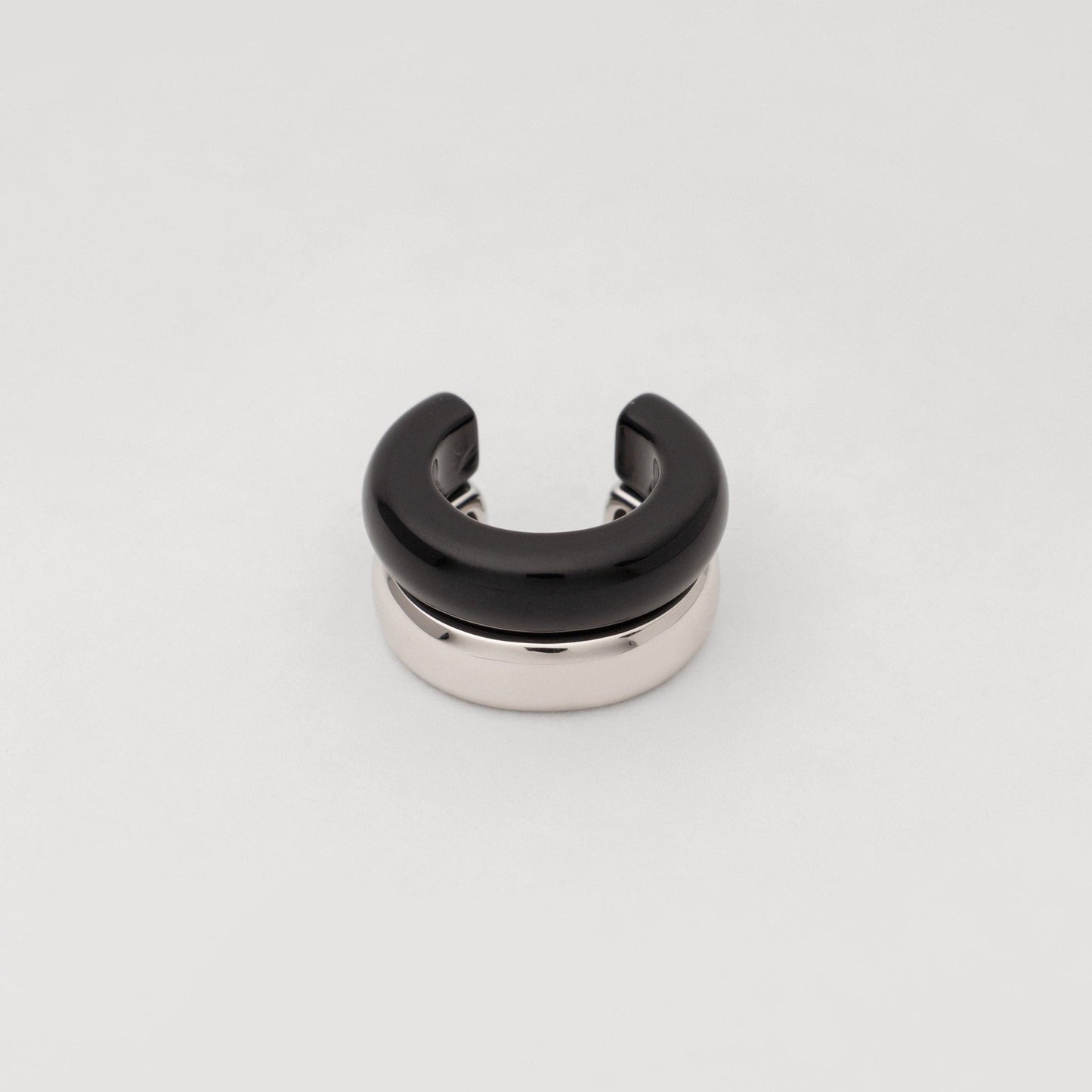 The Ring: black agate - Neeka Studios