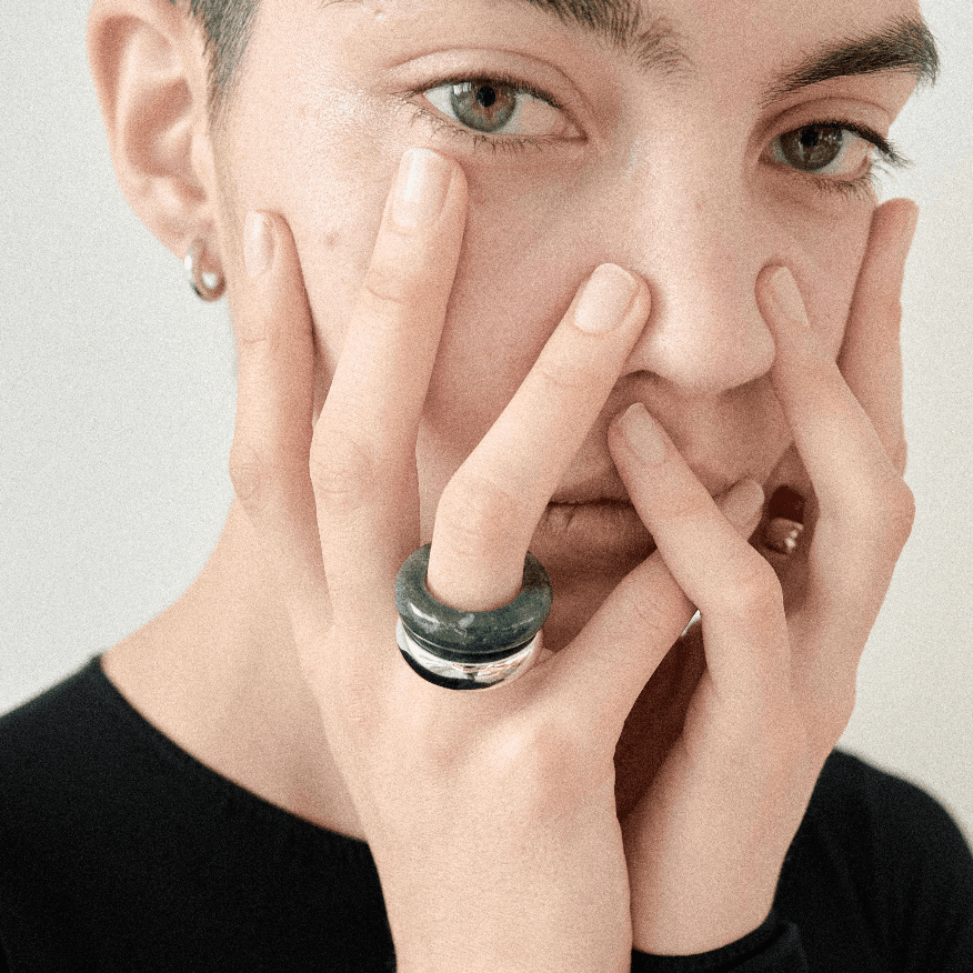 The Ring: moss agate - Neeka Studios