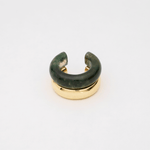 The Ring: moss agate + gold - Neeka Studios