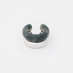 The Ring: moss agate + silver - Neeka Studios