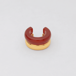 The Ring: red agate + gold - Neeka Studios