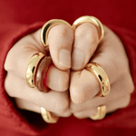 The Ring: red agate + gold - Neeka Studios