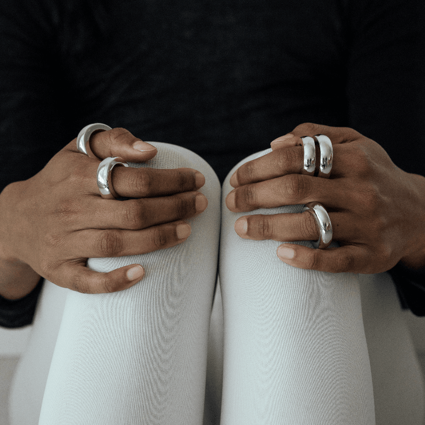 The Ring: silver set - Neeka Studios